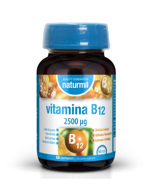 Naturmil Vitamina B12 2500ug 60 Comprimidos