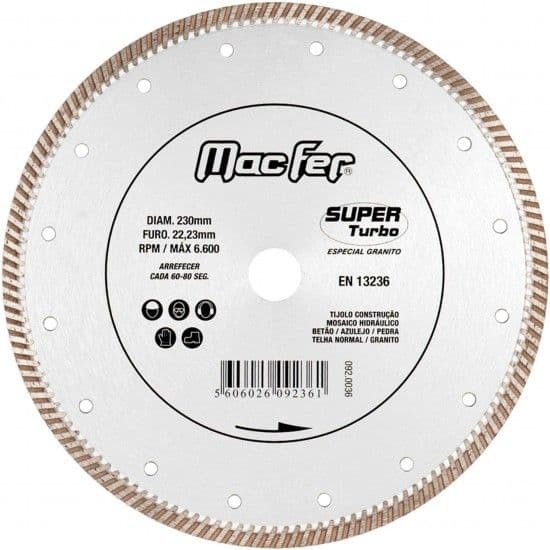 Macfer Disco Diam. Super Turbo 230mm C/ Flg - 092.0034