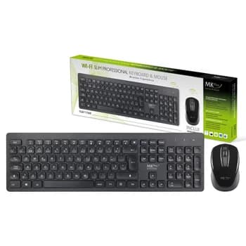 TECLADO MKPLUS WIRELESS PROFISSIONAL + RATO,USB