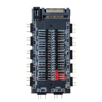 NTech FX120-10HUB Hub Controlador 10 Fans PWM ARGB Sata