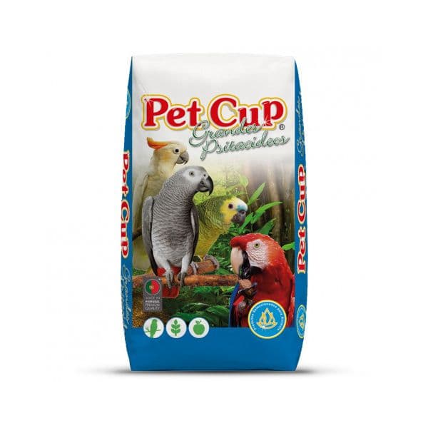 Pet Cup Mistura Premium para papagaios africanos 15 kg