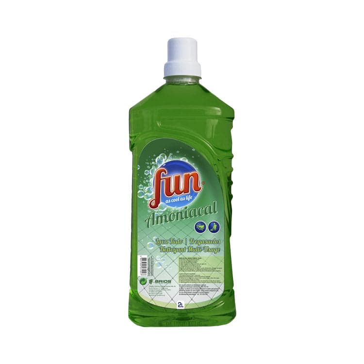 Fun Amoniacal – Detergente Amoniacal para Limpeza Geral Multisuperfícies 2L