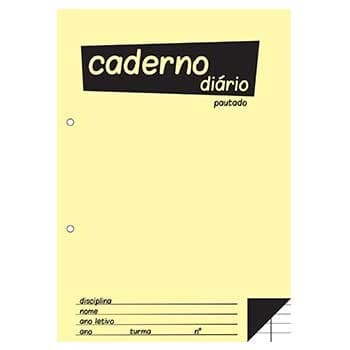 Caderno Di rio B5 25x17,6cm Pautado 60g 40fls 1un