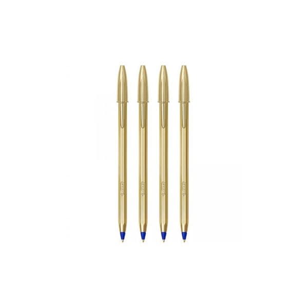 BIC Esferográfica Edição Especial Dourado 1mm Azul 4un