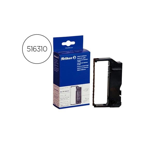 Fita para star sp200/212 nylon preto/vermelho - cpt9998