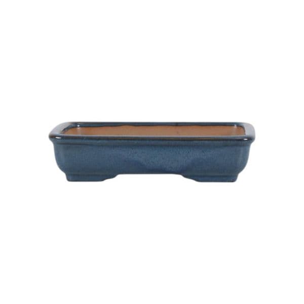Luso Bonsai Vaso de Bonsai Rectangular 16*12*3,5 cm Azul - Yixing - 06212