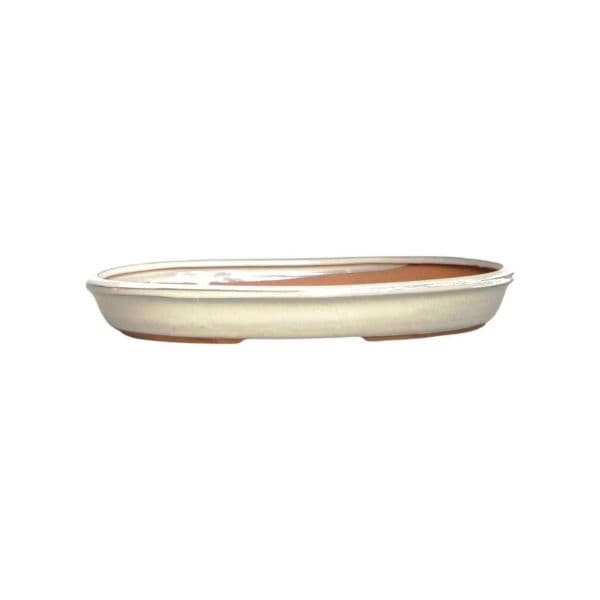 Luso Bonsai Vaso de Bonsai Oval 54*41*7,5 cm Creme - Yixing - 85373