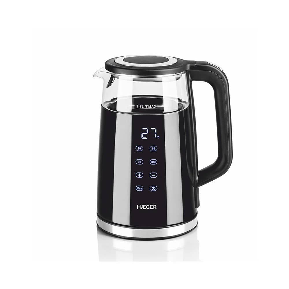 Jarro Elétrico HAEGER Digiglass | 1.7L, 2200W, Digital