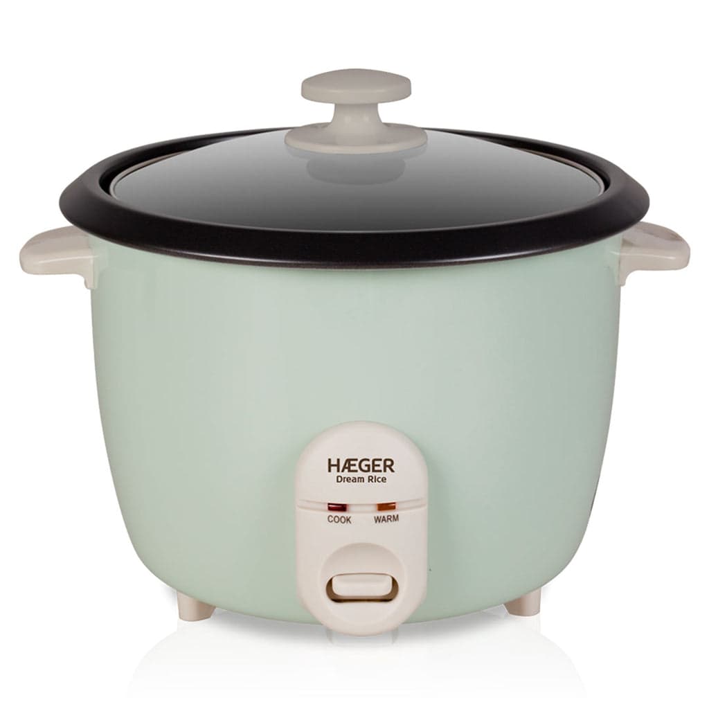 Arrozeira Elétrica Haeger Dream Rice | 1.8L, 700W, Tampa em Vidro Temperado