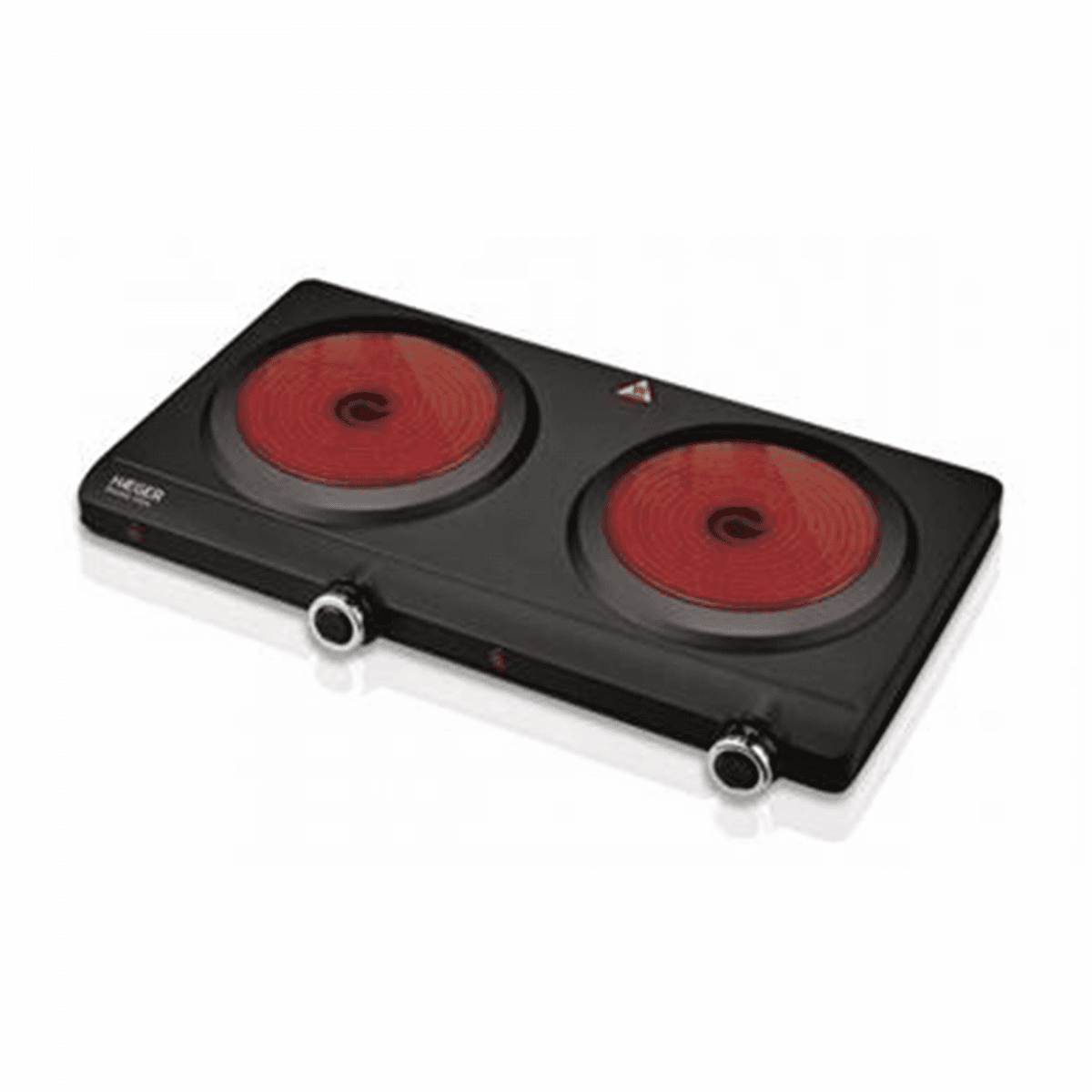 Haeger Placa Elétrica Vitrocerâmica Portátil Double Vitro