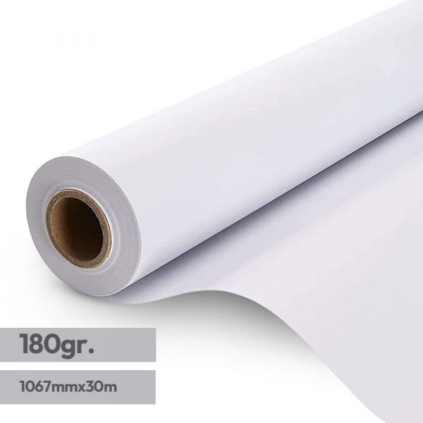 Evolution Papel Premium Coated 1067mm x 30mts 180g 1 Rolo