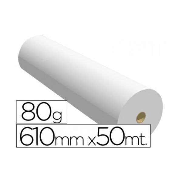 Fabrisa Papel Plotter 610mm x 50m 80gr Branco