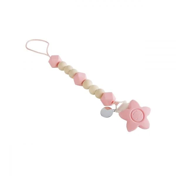 Topázio Corrente de Chupeta Candy - Rosa