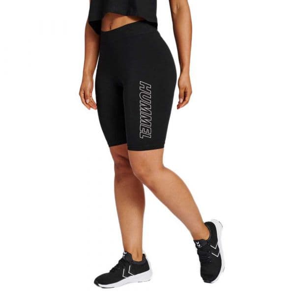 Hummel Maja Short Leggings Mid Waist 2 Units Preto S Mulher