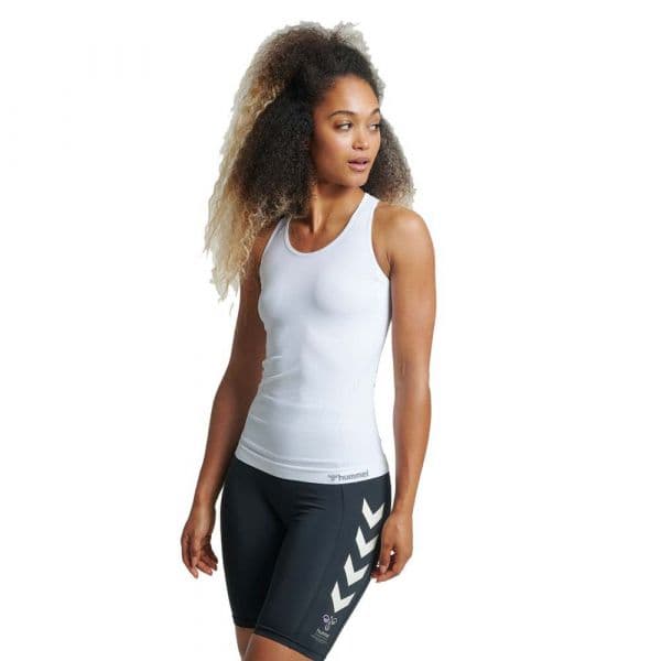 Hummel Tif Seamless Sleeveless T-shirt Branco XL Mulher