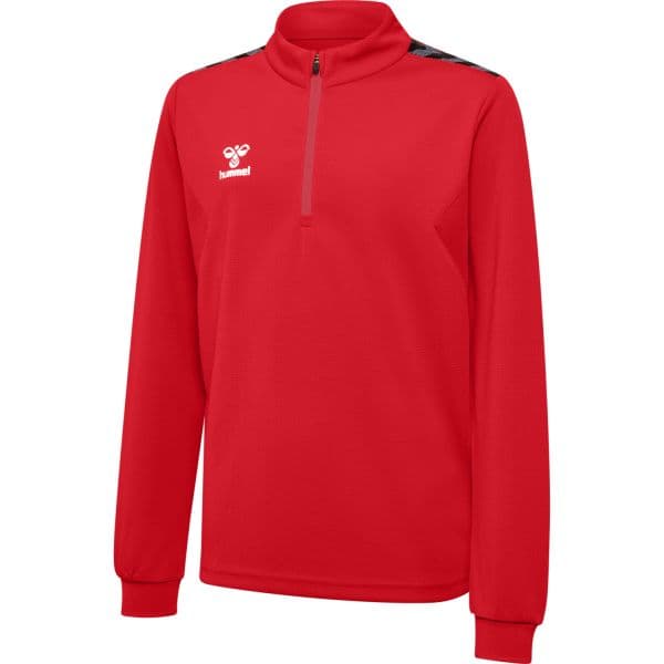 Hummel Sweatshirt Hmlauthentic Half Zip Sweat 219974-3062 140 Vermelho