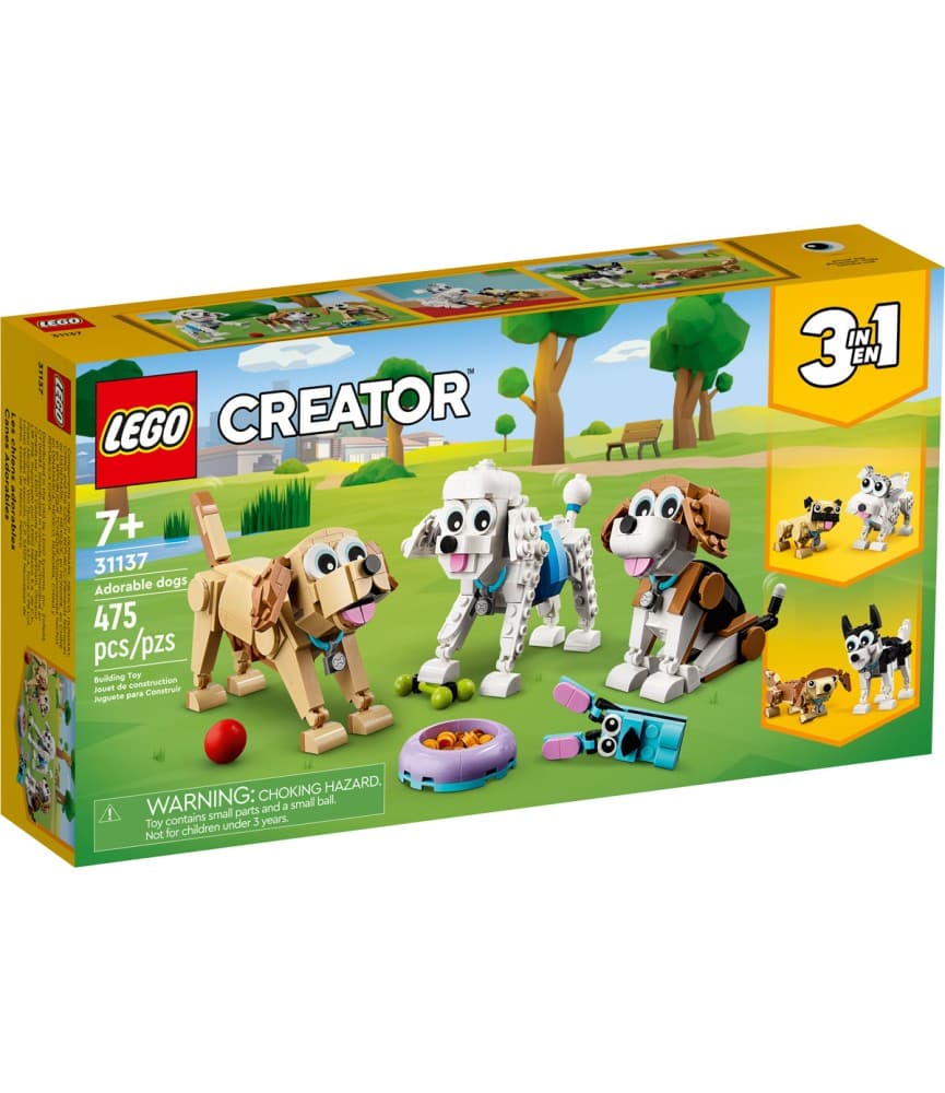 LEGO Creator 3 em 1 Cães Adoráveis - 31137