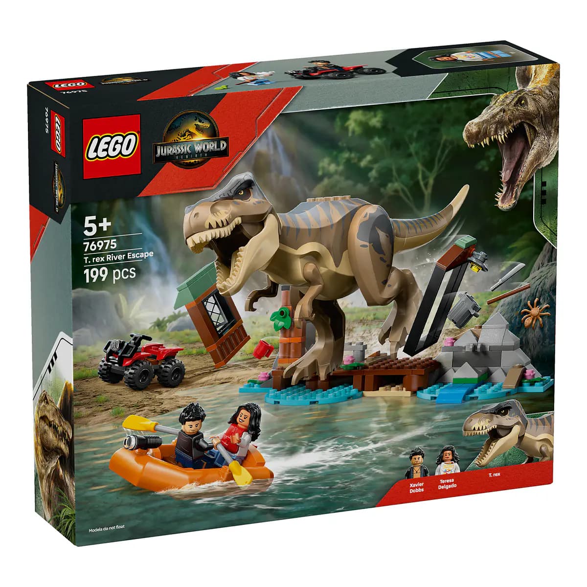LEGO Jurassic World Fuga Pelo Rio do T. Rex - 76975