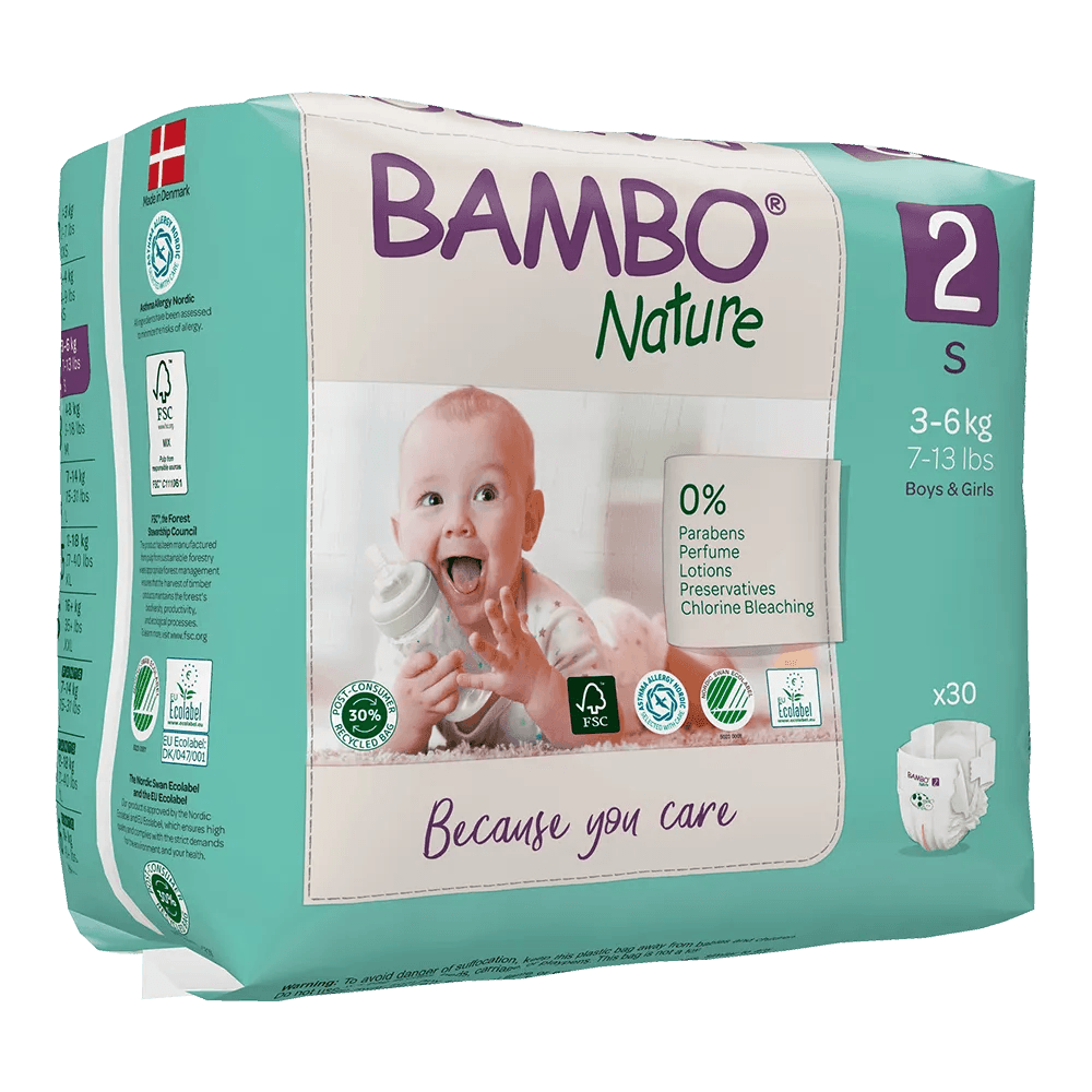 Bambo Nature Fraldas 2-S 3-6Kg X30