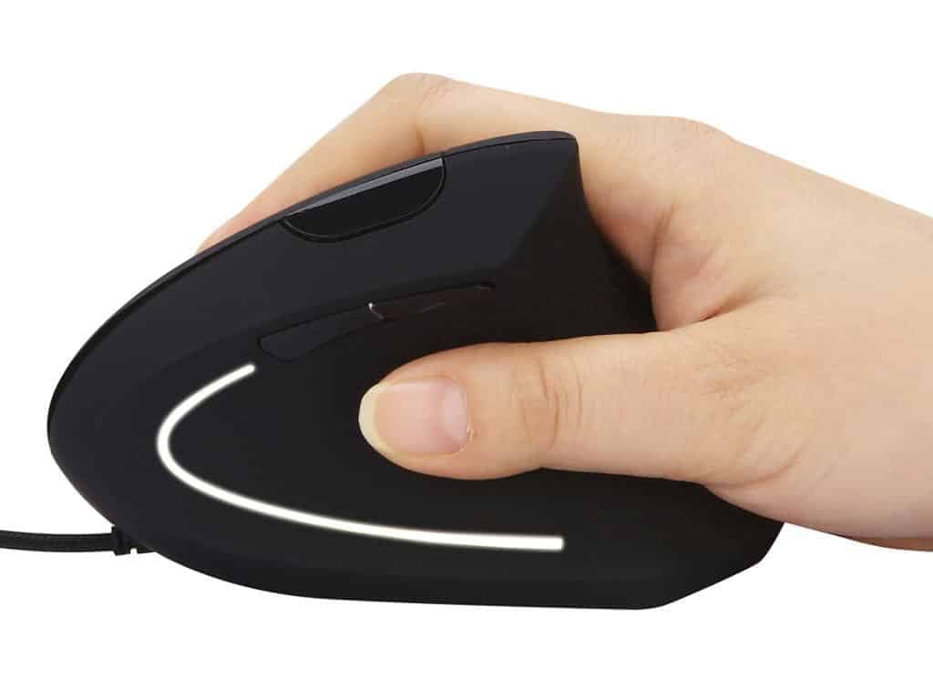 Rato Ergonômico com Fios Sandberg 2400 DPI Preto - 630-14