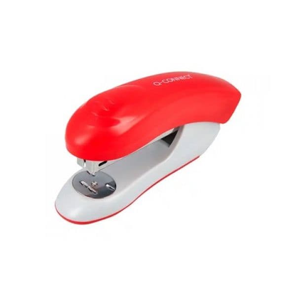 Q-Connect Agrafador Plástico ABS Vermelho para 20 Folhas 24/6-26/6 (172060)