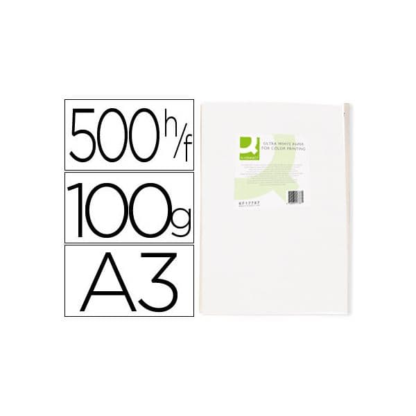 Q-Connect Resma 500 Fls Papel A3 100g Ultra Branco - KF17788
