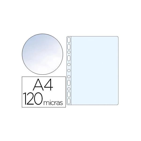 Q-connect Bolsa Catálogo Folio 120 Microns Cristal 120 Un.