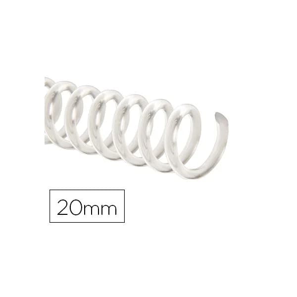 Q-connect Espiral de Plástico Transparente 32 5:1 20mm 2mm 100 un.