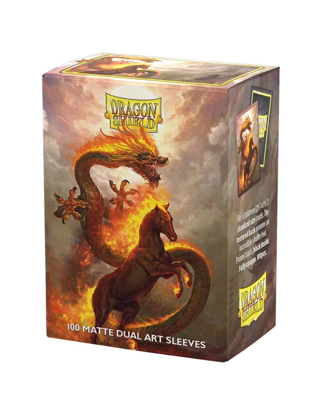 Dragon Shield Standard Dual Art Sleeves - Fire Horse (100)
