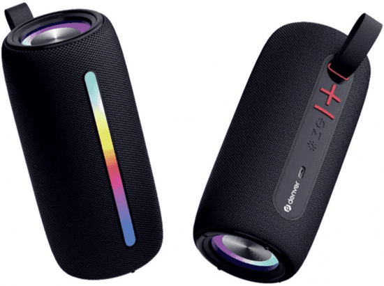 Denver BTL-360B Coluna Bluetooth Portátil RGB 5W