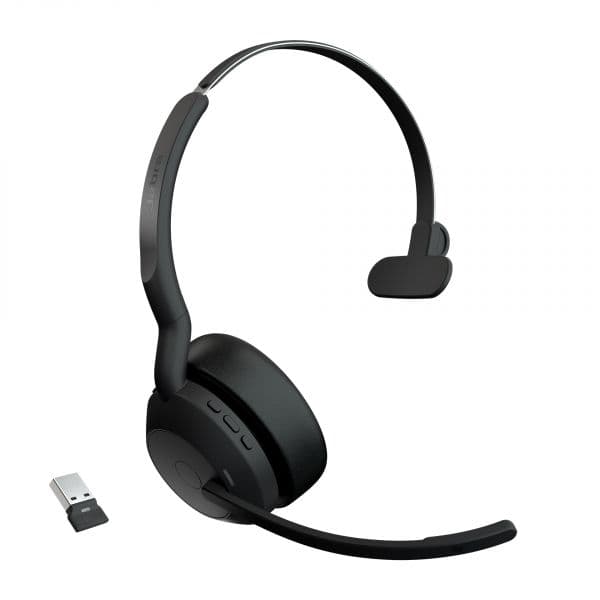 Jabra Evolve2 55 Monoaural UC USB-A Link380a Preto