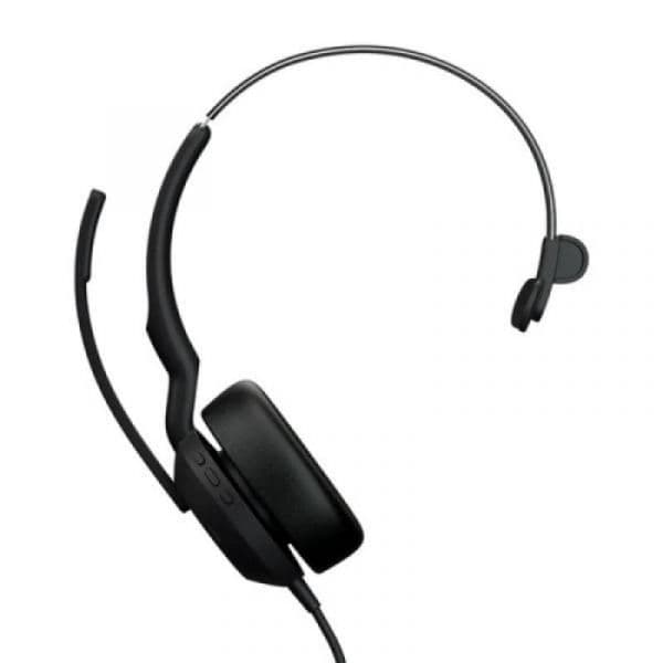 Jabra Evolve2 50 Headset Mono com Cabo USB-A/USB-C Bluetooth para Escritório Preto