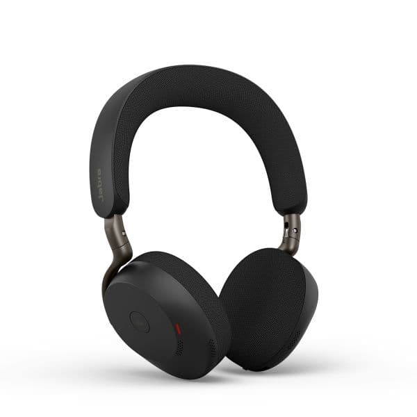 Jabra Evolve3 75 MS Link390a, Auscultadores Sem Fios Bluetooth, com Cancelamento de Ruído (ANC), Microfone IA, Preto