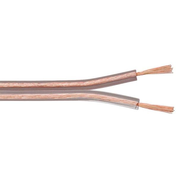 MicroConnect AUDSPEAKER7-100 Cabo de Coluna Transparente 100m