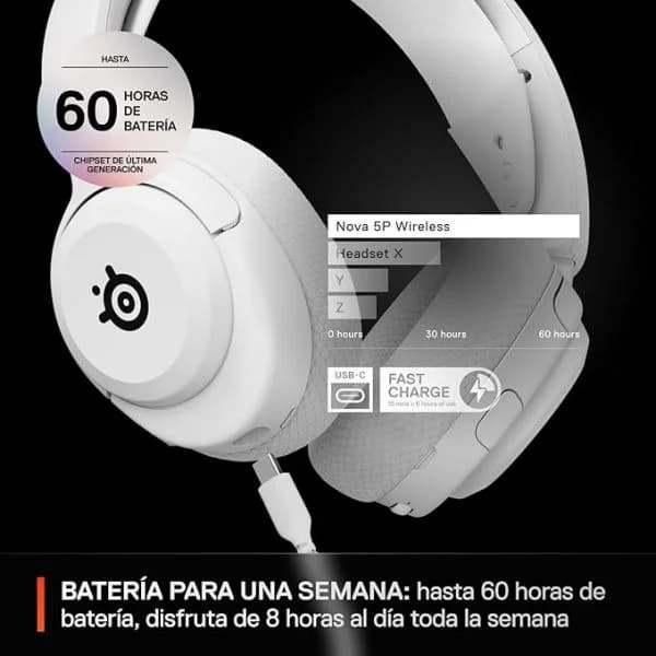 SteelSeries Arctis Nova 5P White Wireless PS5