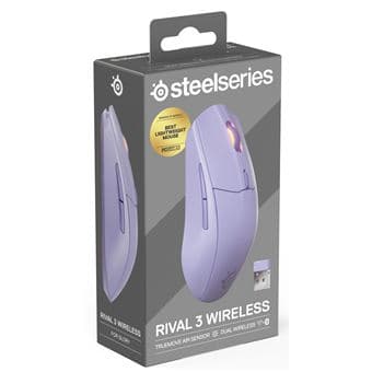 Rato Steelseries Rival 3 Wireless/Bluetooth Gen2 Lavanda