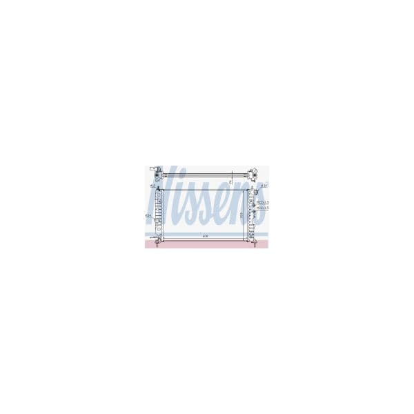 NISSENS - 630121 - Radiador, arrefecimento do motor - 5707286208568