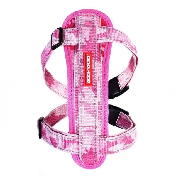 EzyDog Peitoral Chest Plate Camuflado Rosa XL