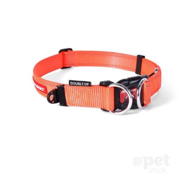 EzyDog Coleira Double Up Laranja L