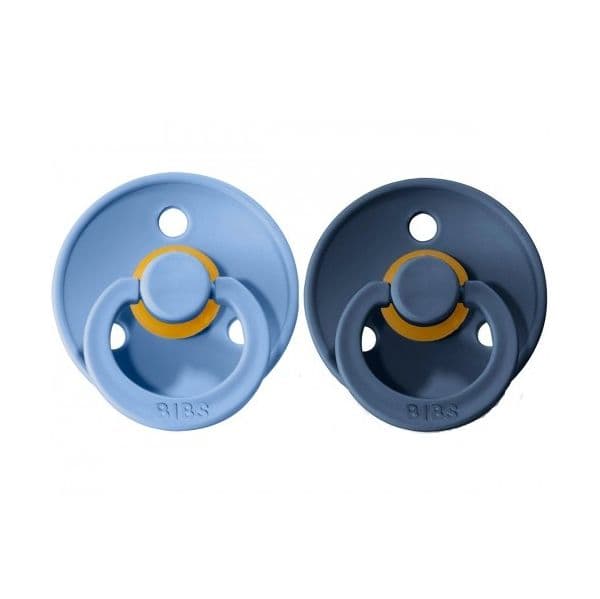 Bibs Pack 2 Chupetas Sky Blue/steel Blue 0-6M