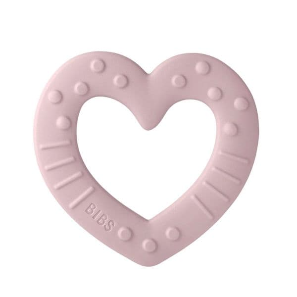 BIBS Mordedor Silicone Coração Pink Plum - B3100283
