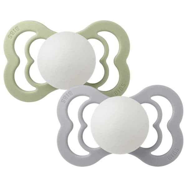 Bibs Supreme 2 Chupeta Silicone 6-18M Noite Sage/Cloud
