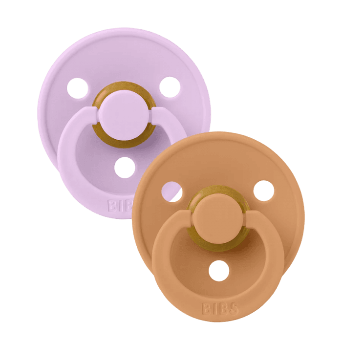 Bibs Colour 2 Chupetas 0-6M Violet Sky/Pumpkin