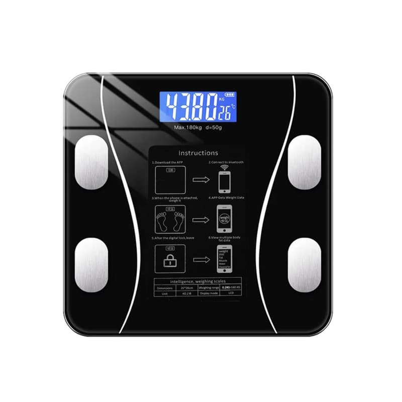 Balança Inteligente Analítica com Função Bluetooth e APP (Peso até 180kg)
