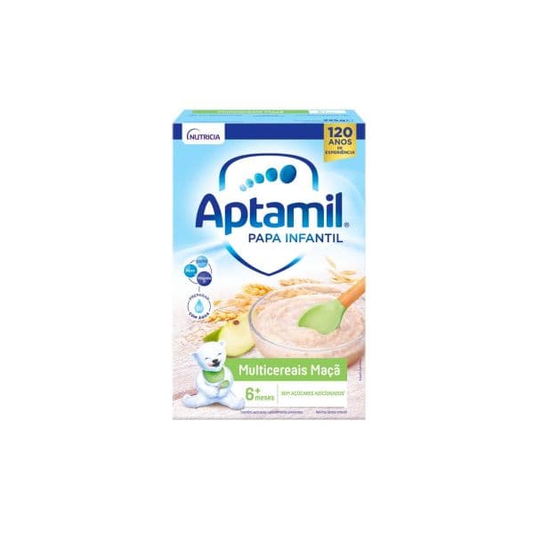 Milupa Aptamil Papa Infantil Multicereais Maçã +6M 225g