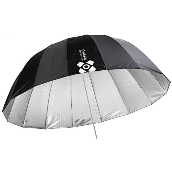 Quadralite Deep Space 130 Guarda-chuva Parab?lico Prateado