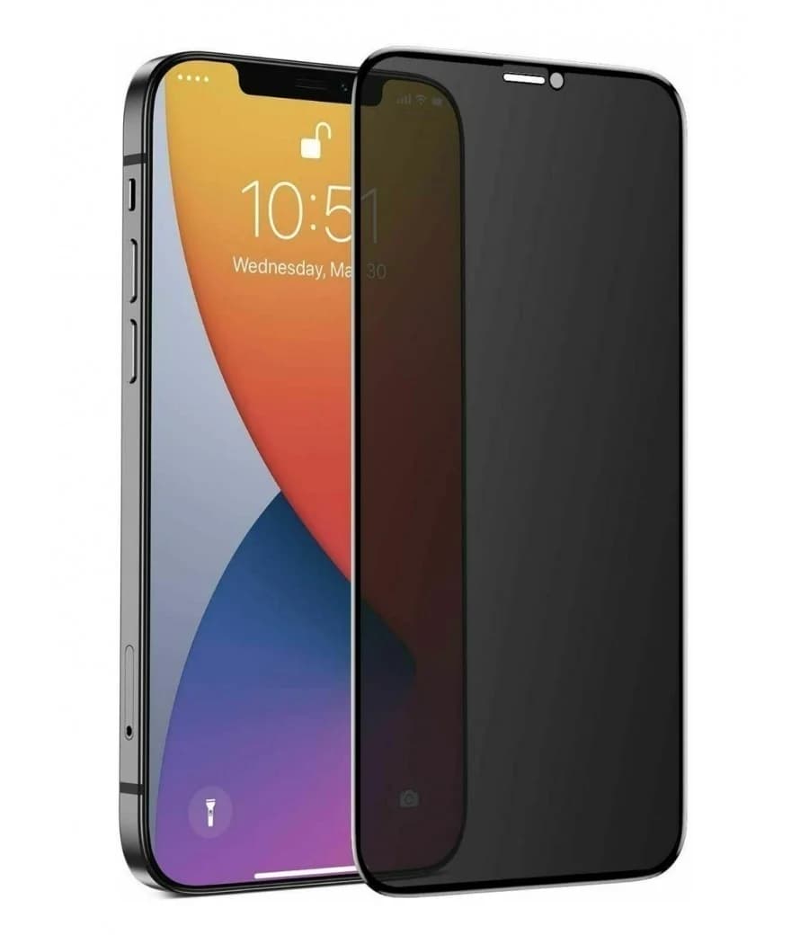Película Vidro temperado 5D Full Glue iPhone XR / 11 Privacidade Preto
