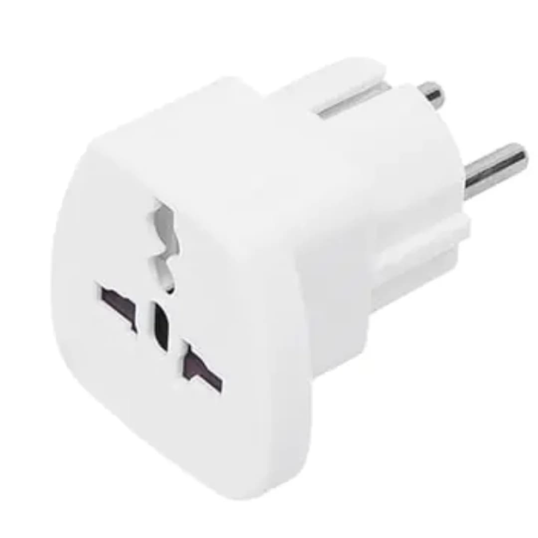 Adaptador de viagem Europeia Schuko - Universal (macho)