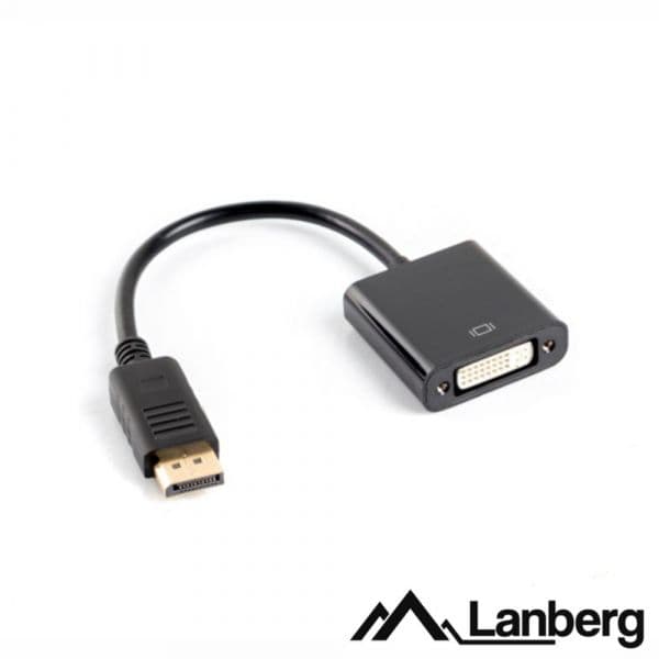 Lanberg Adaptador DisplayPort para DVI Dual Link 1920x1200 AD-0007-BK Preto