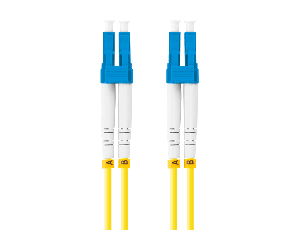 Lanberg Cabo de Fibra Óptica LC/UPC-LC/UPC Duplex G657A1 LSZH 2m Amarelo